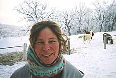 Kristi with animals